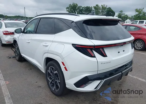 2025 Hyundai Tucson Hybrid N Line из США, поврежденный, VIN KM8JFDD12SU251963